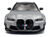 2024 BMW M3 Competition M xDrive Touring Frozen Pure Gray Metallic with Black Top 1/18 Diecast Model Car by Solido image 5