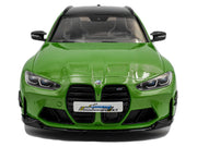 2024 BMW M3 Competition M xDrive Touring Green Metallic with Black Top 1/18 Diecast Model Car by Solido image 5