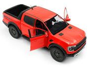 2024 Ford Ranger Raptor Pickup Truck Orange Red 1/18 Diecast Model Car by Solido image 2