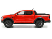 2024 Ford Ranger Raptor Pickup Truck Orange Red 1/18 Diecast Model Car by Solido image 3
