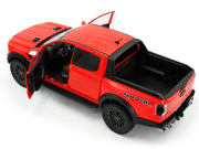 2024 Ford Ranger Raptor Pickup Truck Orange Red 1/18 Diecast Model Car by Solido image 4