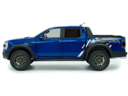 2024 Ford Ranger Raptor Pickup Truck Blue Lightning Metallic 1/18 Diecast Model Car by Solido image 3