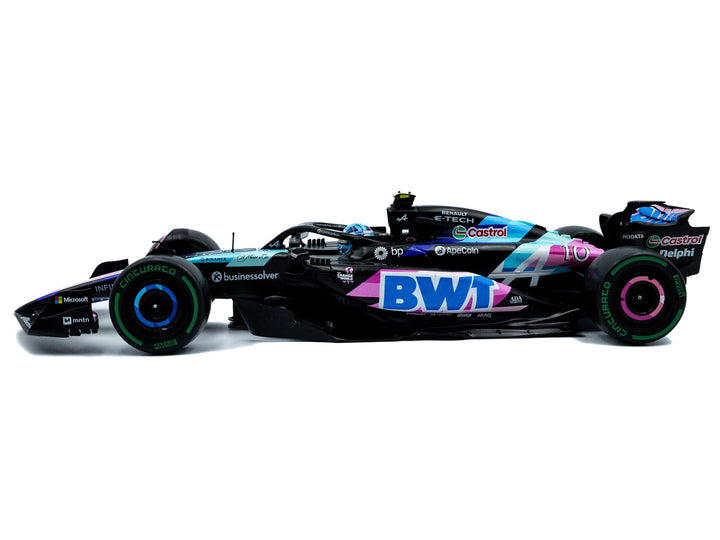 Alpine A524 #10 Pierre Gasly "BWT" 3rd Place Formula One F1 "Sao Paulo GP" (2024) "Competition" Series 1/18 Diecast Model Car by Solido image 2