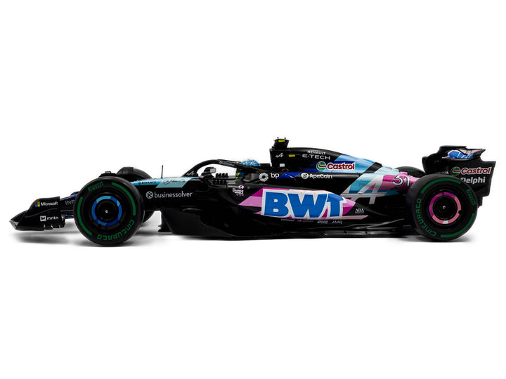 Alpine A524 #31 Esteban Ocon "BWT" 2nd Place F1 "Sao Paulo GP" (2024) "Competition" Series 1/18 Diecast Model Car by Solido image 2