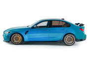 2024 BMW M3 Competition Daytona Beach Blue with Carbon Top 1/18 Diecast Model Car by Solido image 3