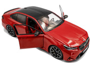 2025 BMW M5 Fire Red with Black Top 1/18 Diecast Model Car by Solido image 2