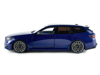 2025 BMW M5 Touring Marina Bay Blue Metallic with Black Top 1/18 Diecast Model Car by Solido image 3