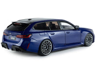 2025 BMW M5 Touring Marina Bay Blue Metallic with Black Top 1/18 Diecast Model Car by Solido image 5