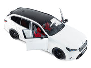 2025 BMW M5 Touring Alpine White with Black Top 1/18 Diecast Model Car by Solido image 2
