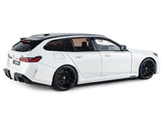 2025 BMW M5 Touring Alpine White with Black Top 1/18 Diecast Model Car by Solido image 5