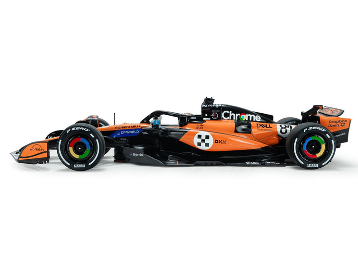 McLaren MCL39 #81 Oscar Piastri "OKX" 3rd Place Formula One F1 "Monaco GP" (2025) "Competition" Series 1/18 Diecast Model Car by Solido image 2