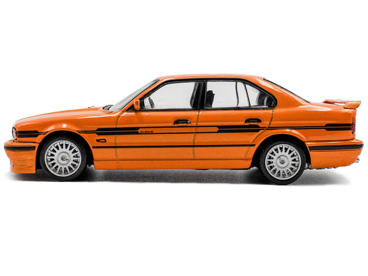 1994 BMW E34 Alpina B10 BiTurbo Orange Metallic with Black Stripes 1/43 Diecast Model Car by Solido image 2