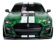 2020 Ford Mustang Shelby GT500 Fast Track Eruption Green Metallic with White Stripes 1/43 Diecast Model Car by Solido image 4