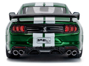2020 Ford Mustang Shelby GT500 Fast Track Eruption Green Metallic with White Stripes 1/43 Diecast Model Car by Solido image 5