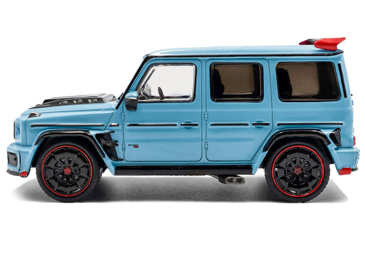 2021 Brabus Rocket 900 China Blue with Black Hood 1/43 Diecast Model Car by Solido image 2