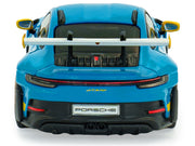 2023 Porsche 911 (992) GT3 RS "Tribute to 24 Hours of Daytona 2003" Riviera Blue with Yellow Stripes 1/43 Diecast Model Car by Solido image 5