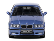 1999 BMW E36 M3 Coupe Estoril Blue Metallic 1/43 Diecast Model Car by Solido image 4
