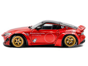 2022 Nissan Pandem Fairlady Z RHD (Right Hand Drive) Red Metallic with Black Top 1/43 Diecast Model Car by Solido image 2