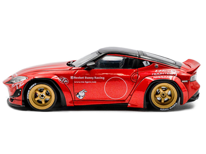 2022 Nissan Pandem Fairlady Z RHD (Right Hand Drive) Red Metallic with Black Top 1/43 Diecast Model Car by Solido image 2