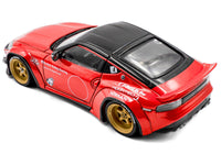 2022 Nissan Pandem Fairlady Z RHD (Right Hand Drive) Red Metallic with Black Top 1/43 Diecast Model Car by Solido image 3