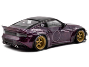 2022 Nissan Pandem Fairlady Z RHD (Right Hand Drive) Purple Metallic with Black Top 1/43 Diecast Model Car by Solido image 3