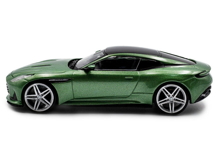 2023 Aston Martin DB12 Coupe Iridescent Emerald Metallic with Black Top 1/43 Diecast Model Car by Solido image 2