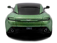 2023 Aston Martin DB12 Coupe Iridescent Emerald Metallic with Black Top 1/43 Diecast Model Car by Solido image 5