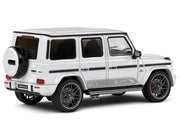 2022 Mercedes-Benz AMG G63 Diamond White Metallic with Graphics 1/43 Diecast Model Car by Solido image 4