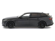 2024 BMW M5 Touring Frozen Deep Gray Metallic with Black Top 1/43 Diecast Model Car by Solido image 2