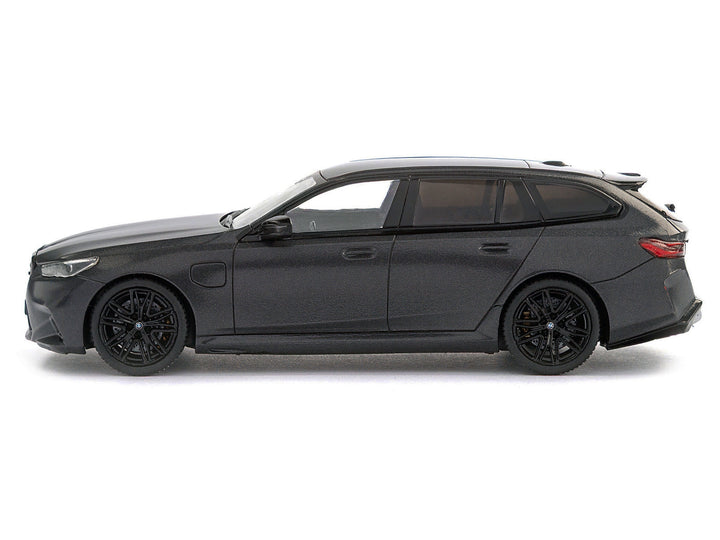 2024 BMW M5 Touring Frozen Deep Gray Metallic with Black Top 1/43 Diecast Model Car by Solido image 2