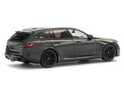2024 BMW M5 Touring Frozen Deep Gray Metallic with Black Top 1/43 Diecast Model Car by Solido image 3