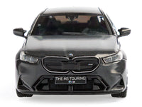 2024 BMW M5 Touring Frozen Deep Gray Metallic with Black Top 1/43 Diecast Model Car by Solido image 4