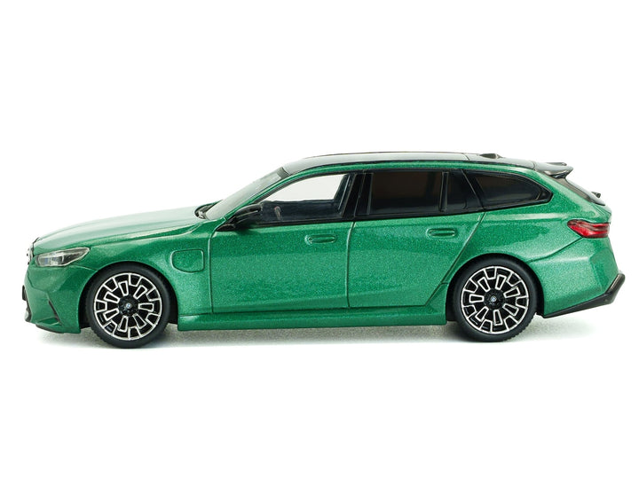 2024 BMW M5 Touring Isle Of Man Green Metallic with Black Top 1/43 Diecast Model Car by Solido image 2