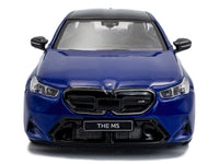 2024 BMW M5 Sedan Marina Bay Blue Metallic with Black Top 1/43 Diecast Model Car by Solido image 4