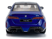 2024 BMW M5 Sedan Marina Bay Blue Metallic with Black Top 1/43 Diecast Model Car by Solido image 5