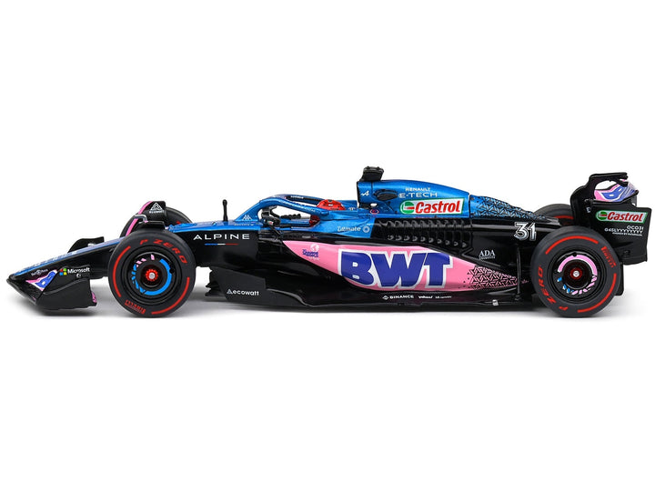 Alpine A523 #31 Esteban Ocon "BWT" 3rd Place "Formula One F1" Monaco GP (2023) 1/43 Diecast Model Car by Solido image 2
