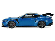 2025 Ford Mustang GTD Indulgent Blue Metallic with Black Top 1/43 Diecast Model Car by Solido image 2