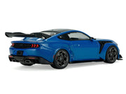 2025 Ford Mustang GTD Indulgent Blue Metallic with Black Top 1/43 Diecast Model Car by Solido image 3