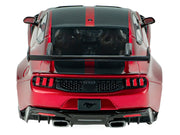 2025 Ford Mustang GTD Chroma Flame Red Metallic with Black Stripes 1/43 Diecast Model Car by Solido image 5