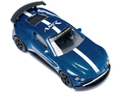 Aston Martin Vantage GT4 Blue Metallic with White Stripes Diecast Model Car by Siku image 2