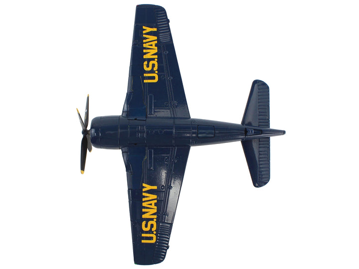 Grumman F8F Bearcat Fighter Aircraft "Blue Angels (#1-5 decals)" (1946) United States Navy "SkyMax Models" Series 1/72 Diecast Model by Hobby Master image 2