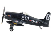 Grumman F8F-2P Bearcats Fighter Aircraft "121714 Duxford (Restored Plane)" (2014) United States Navy "SkyMax Flying Heroes" 1/72 Diecast Model by Hobby Master image 2