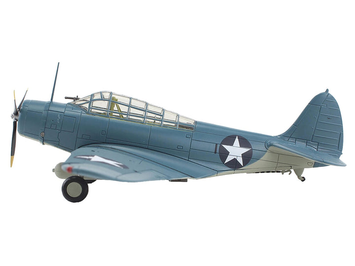 Douglas TBD-1 Devastator Bomber Aircraft "Battle of Midway Lt Cdr EE Lindsey VT-6 USS Enterprise" (1942) United States Navy "SkyMax Models" Series 1/72 Diecast Model by Hobby Master image 2