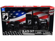 Peterbilt Custom Truck Black Out "POW-MIA You Are Not Forgotten" 1/32 Diecast Model by New Ray image 3