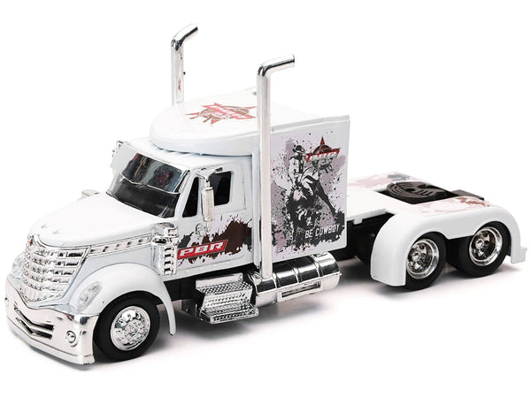 New Ray International LoneStar white PBR Professional Bull Riders truck 1:43, view 1
