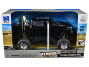 Toyota Tundra Pro Pickup Truck Black and Kawasaki KX 250 Motorcycle Green and White "Xtreme Off-Road" Series 1/32 Diecast Models by New Ray image 3