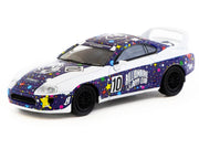 Toyota Supra RHD (Right Hand Drive) #10 "Billionaire Boys Club" Purple and White with Graphics "Hobby64" Series 1/64 Diecast Model Car by Tarmac Works image 2