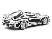 Toyota Supra "Designed by Joshua Vides" Black and White "Hobby64" Series 1/64 Diecast Model Car by Tarmac Works image 3