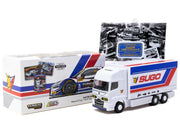 Audi R8 LMS GT3 evo II #30 James Yu "Uno Racing Team" "Macau GT Cup - FIA GT World Cup" (2024) with Plastic Transporter Packaging and Collectible Tarmac Cards "Hobby64" Series 1/64 Diecast Model Car by Tarmac Works image 4