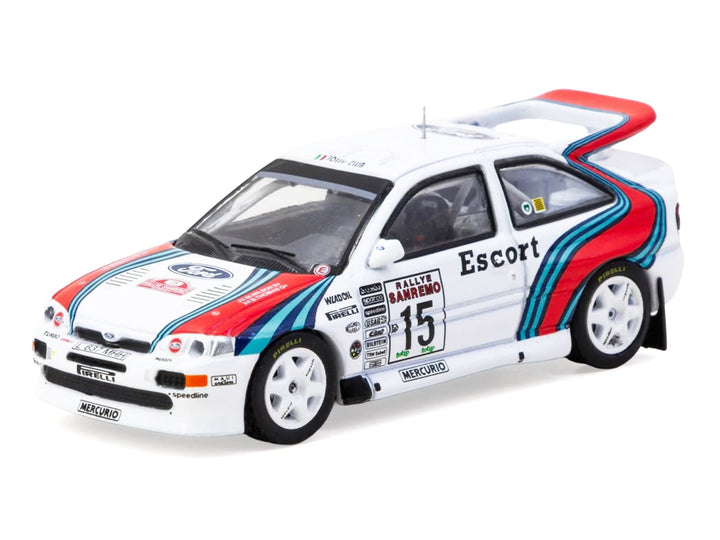 Ford Escort RS Cosworth WRC #15 Malcolm Wilson - Bryan Thomas "Rallye Sanremo" (1994) "Hobby64" Series 1/64 Diecast Model Car by Tarmac Works image 2